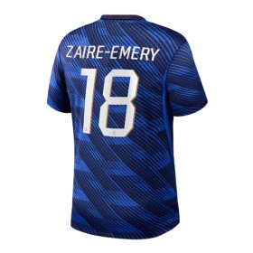 Frankrike Warren Zaire-Emery #18 Hjemme skjorte VM 2026 Kortermet